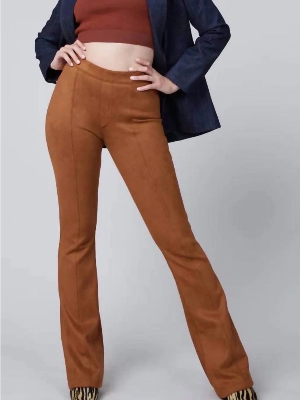 Spanx Faux Suede Flare Pants